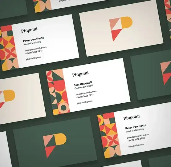 An image representing a professionally designed business card, featuring essential contact information and branding elements.
                                                                