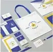 Showcasing professionally designed business stationery items, including letterheads, envelopes, and business cards.
                                                        